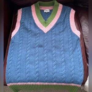 FRNCH Paris Razika Multicolor Sweater Vest Women Size M